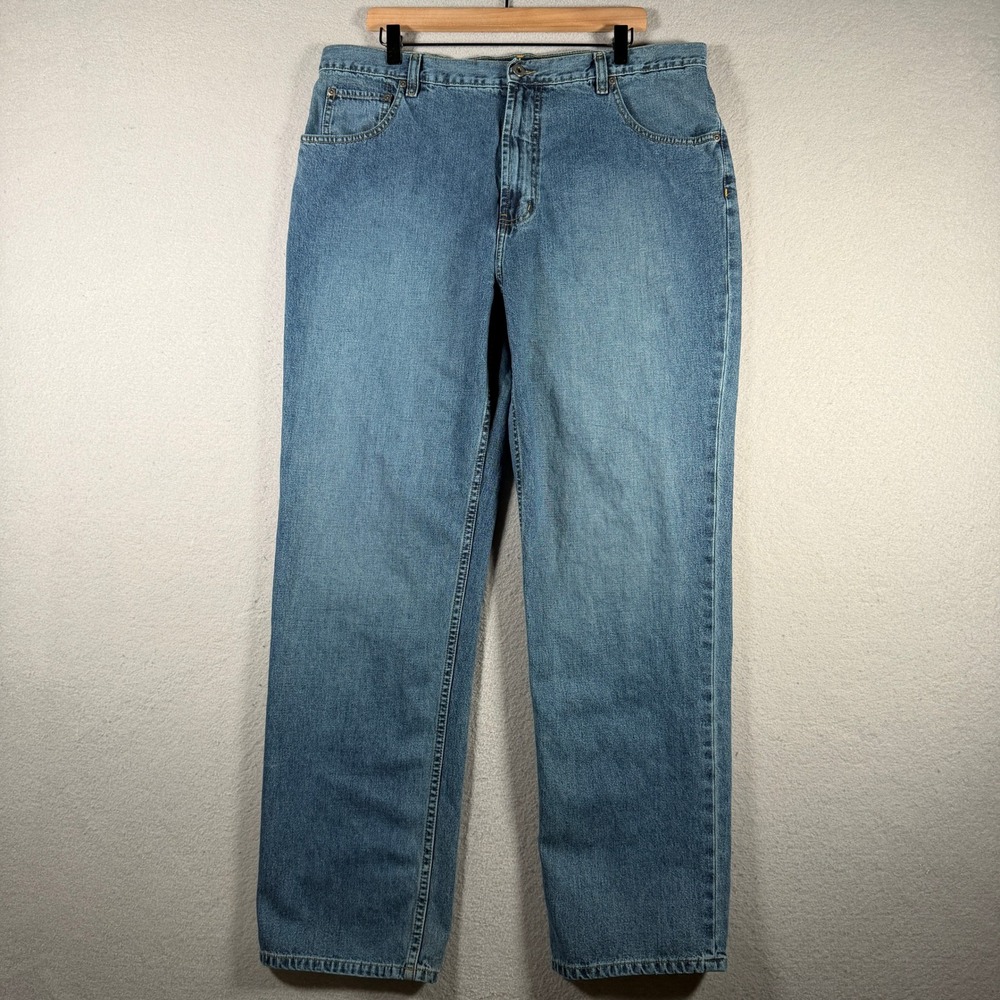 Nautica NS83 J-Class Relaxed Fit Jeans Mens 38x33 Blue Medium Wash 100% Cotton